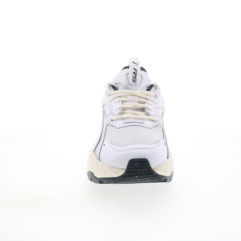 Puma RS-TrckMetallic 39470801 Mens White Leather Lifestyle Sneakers Shoes