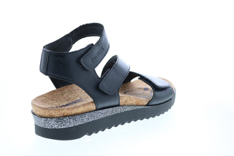 Romika Hollywood 04 Quarter Womens Black Leather Strap Flats Shoes