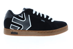 Etnies Fader Mens Black Suede Low Top Lace Up Skate Sneakers Shoes