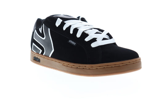 Etnies Fader Mens Black Suede Low Top Lace Up Skate Sneakers Shoes