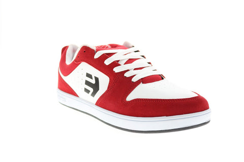 Etnies Verano 4101000430616 Mens Red Leather Skate Inspired Sneakers Shoes