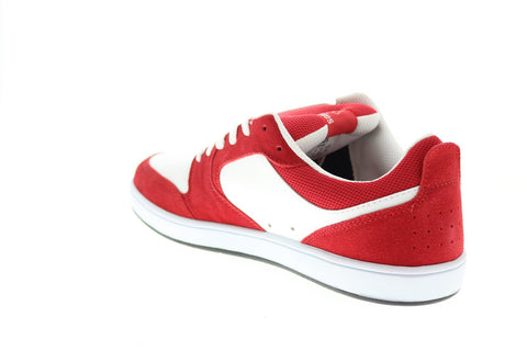 Etnies Verano 4101000430616 Mens Red Leather Skate Inspired Sneakers Shoes