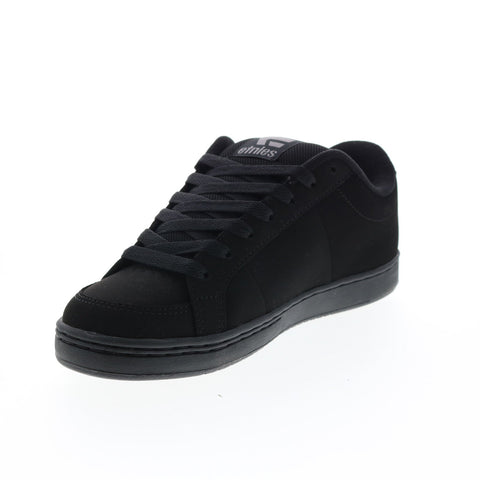 Etnies Kingpin 4101000091003 Mens Black Nubuck Lace Up Skate Sneakers Shoes