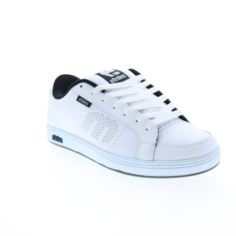 Etnies Kingpin 4101000091110 Mens White Leather Skate Sneakers Shoes