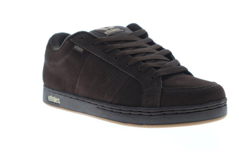 Etnies Kingpin Mens Brown Suede Athletic Lace Up Skate Shoes