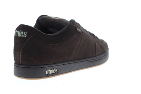 Etnies Kingpin Mens Brown Suede Athletic Lace Up Skate Shoes