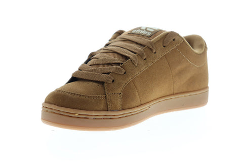 Etnies Kingpin 4101000091230 Mens Brown Suede Lace Up Athletic Skate Shoes