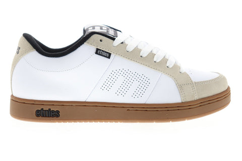 Etnies Kingpin 4101000091953 White Nubuck Athletic Lace Up Skate Shoes