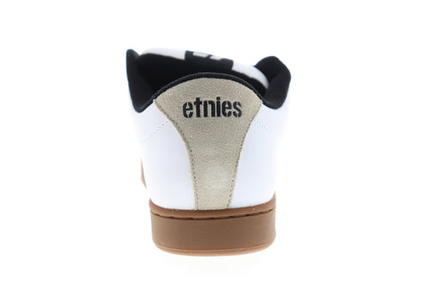 Etnies Kingpin 4101000091953 White Nubuck Athletic Lace Up Skate Shoes