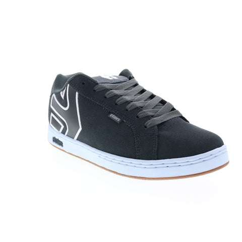 Etnies Fader 4101000203069 Mens Gray Nubuck Skate Inspired Sneakers Shoes
