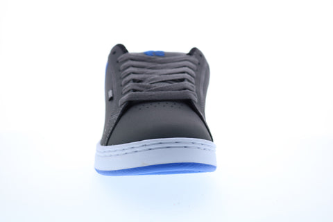 Etnies Fader Mens Gray Leather Low Top Lace Up Skate Sneakers Shoes