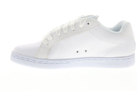 Etnies Fader 4101000203106 Mens White Leather Lace Up Athletic Skate Shoes