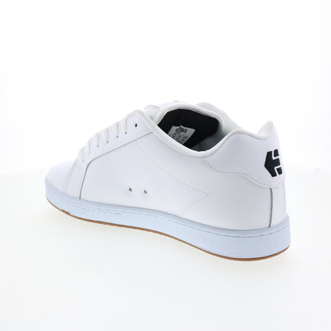 Etnies Fader 4101000203115 Mens White Leather Lace Up Skate Sneakers Shoes