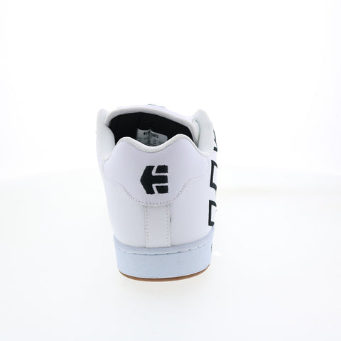 Etnies Fader 4101000203115 Mens White Leather Lace Up Skate Sneakers Shoes