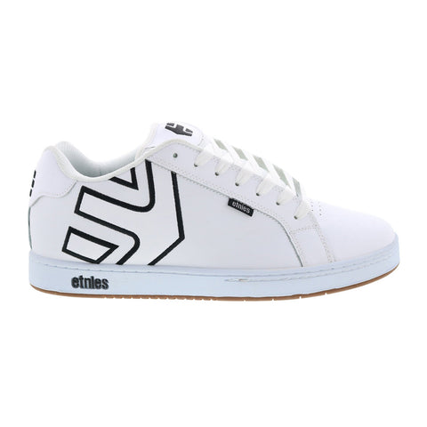 Etnies Fader 4101000203115 Mens White Leather Lace Up Skate Sneakers Shoes
