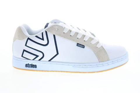 Etnies Fader 4101000203153 Mens White Leather Skate Inspired Sneakers Shoes