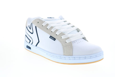 Etnies Fader 4101000203153 Mens White Leather Skate Inspired Sneakers Shoes