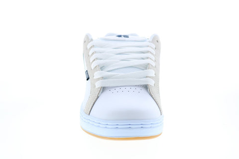 Etnies Fader 4101000203153 Mens White Leather Skate Inspired Sneakers Shoes