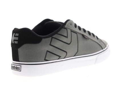 Etnies Fader Vulc 4101000282022 Mens Gray Canvas Athletic Skate Shoes