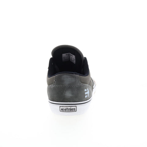 Etnies Barge Ls 4101000351069 Mens Gray Suede Skate Inspired Sneakers Shoes