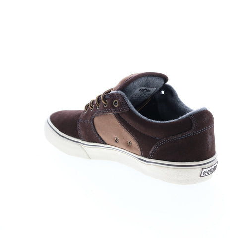 Etnies Barge LS 4101000351275 Mens Brown Suede Skate Inspired Sneakers Shoes