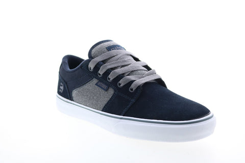 Etnies Barge LS 4101000351417 Mens Blue Suede Skate Inspired Sneakers Shoes