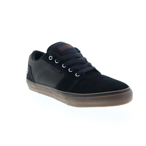 Etnies Barge LS 4101000351966 Mens Black Suede Skate Inspired Sneakers Shoes