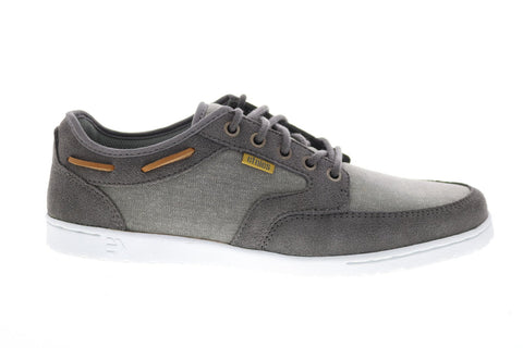 Etnies Dory 4101000401075 Mens Gray Canvas Skate Inspired Sneakers Shoes