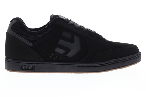 Etnies Swivel 4101000465544 Mens Black Nubuck Lace Up Athletic Skate Shoes