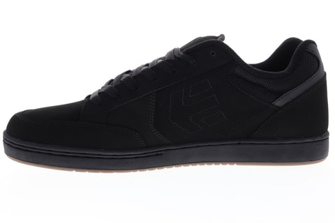 Etnies Swivel 4101000465544 Mens Black Nubuck Lace Up Athletic Skate Shoes