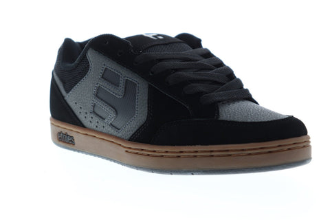 Etnies Swivel 4101000465579 Mens Black Gray Suede Athletic Skate Shoes