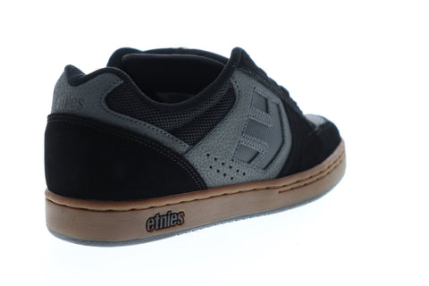 Etnies Swivel 4101000465579 Mens Black Gray Suede Athletic Skate Shoes