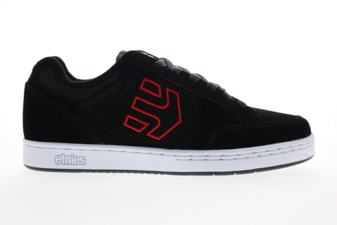 Etnies Swivel Mens Black Suede Lace Up Skate Sneakers Shoes