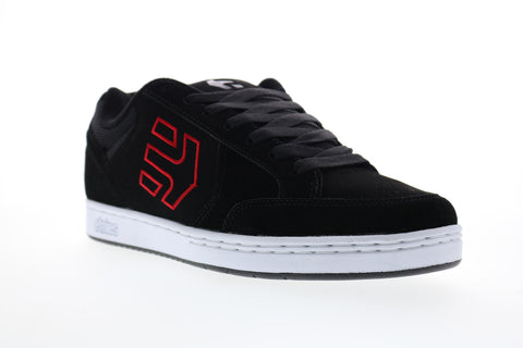 Etnies Swivel Mens Black Suede Lace Up Skate Sneakers Shoes