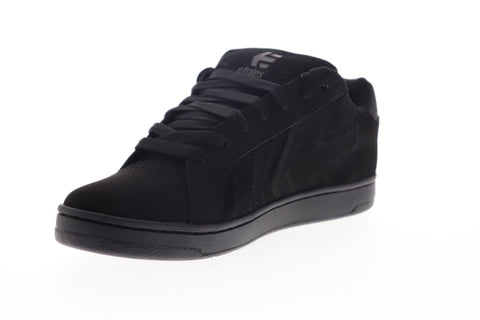 Etnies Fader 2 4101000467004 Mens Black Nubuck Lace Up Athletic Skate Shoes