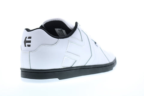 Etnies Fader 2 4101000467110 Mens White Leather Lace Up Athletic Skate Shoes