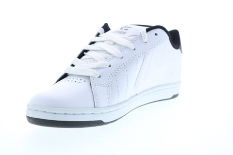 Etnies Fader 2 Mens White Leather Low Top Lace Up Skate Sneakers Shoes