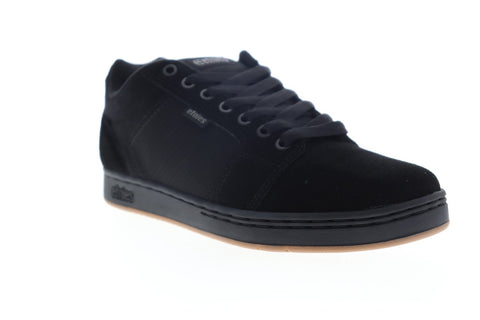 Etnies Barge XL 4101000480001 Mens Black Suede Lace Up Athletic Skate Shoes