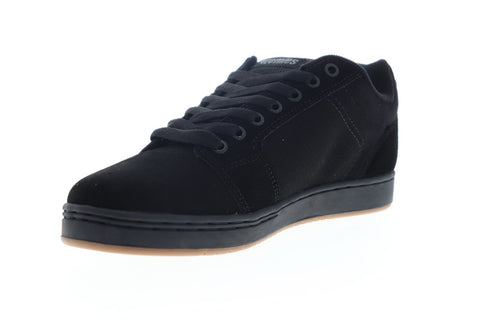 Etnies Barge XL 4101000480001 Mens Black Suede Lace Up Athletic Skate Shoes