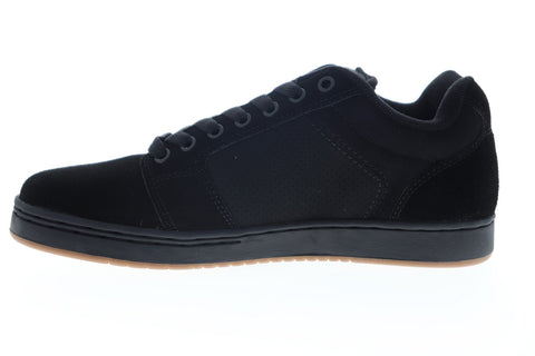 Etnies Barge XL 4101000480001 Mens Black Suede Lace Up Athletic Skate Shoes