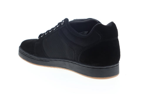 Etnies Barge XL 4101000480001 Mens Black Suede Lace Up Athletic Skate Shoes