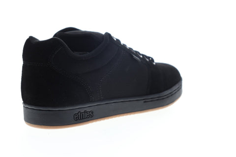 Etnies Barge XL 4101000480001 Mens Black Suede Lace Up Athletic Skate Shoes