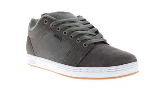 Etnies Barge Xl 4101000480380 Mens Gray Suede Lace Up Athletic Skate Shoes