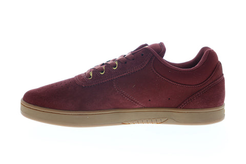 Etnies Joslin 4101000484610 Mens Red Suede Skate Inspired Sneakers Shoes