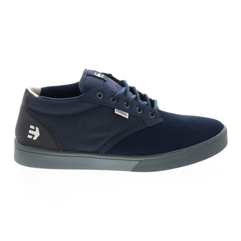 Etnies Jameson Mid Crank Mens Blue Suede Skate Inspired Sneakers Shoes