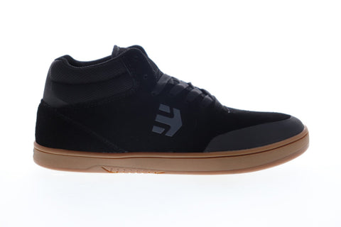 Etnies Marana Mid 4101000495558 Mens Black Suede Lace Up Athletic Skate Shoes