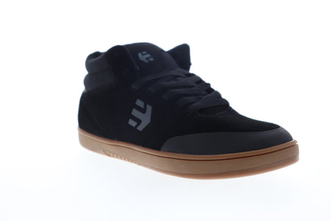 Etnies Marana Mid 4101000495558 Mens Black Suede Lace Up Athletic Skate Shoes