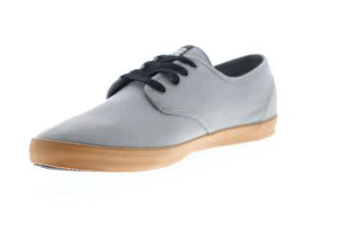 Etnies Patrol Mens Gray Canvas Surf Low Top Lace Up Skate Sneakers Shoes