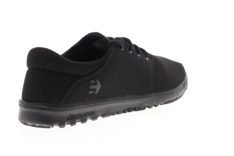 Etnies Pioneer Mens Black Canvas Low Top Lace Up Skate Sneakers Shoes