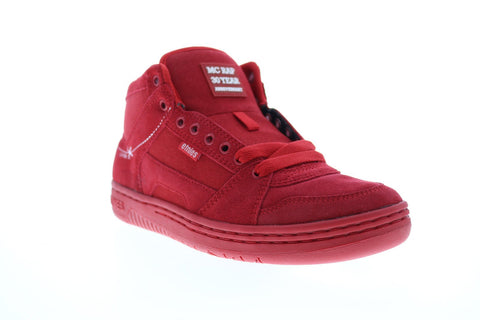Etnies MC Rap High 4101000506616 Mens Red Suede Lace Up Skate Inspired Sneakers Shoes